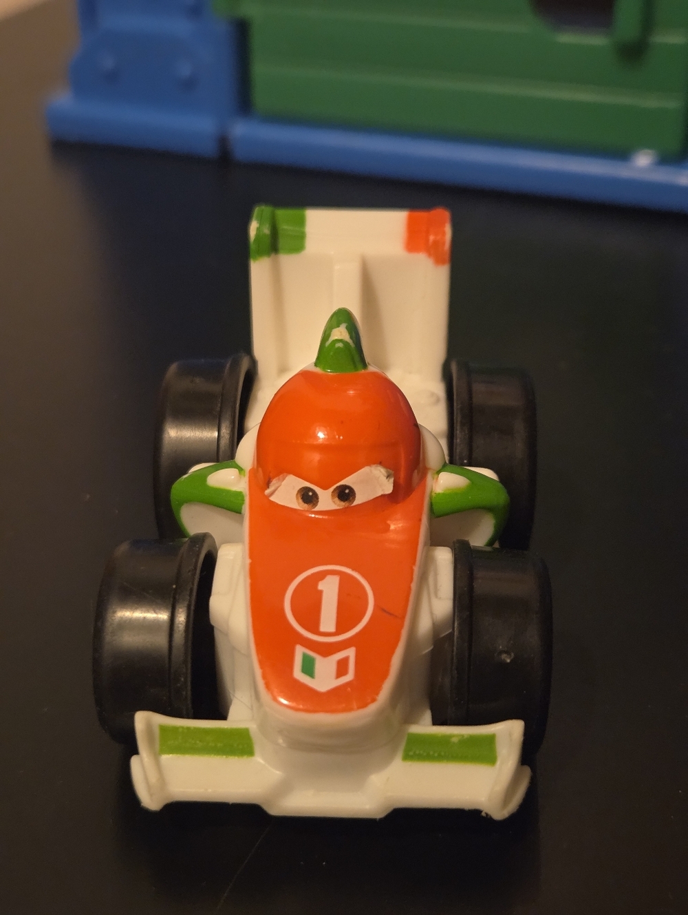 HTF Fisher-Price Pixar Cars Racing Rivalry Fold & Go Wheelies Ramp & Francesco - Picture 10 of 12